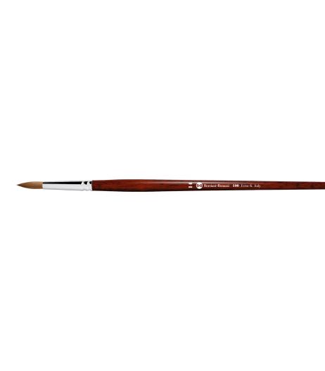 Series 100 round brush with Kolinsky sable hair and long handle.