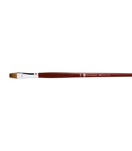 Series 101 flat brush with Kolinsky sable hair and long handle.