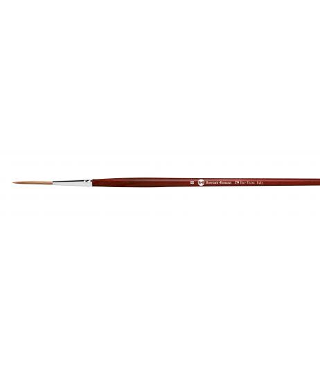 Series 79 round brush for lettering with ox hair and long handle.